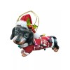 Unbranded Dachshund Weiner Dog Christmas Tree Ornament Lights Sweater Santa