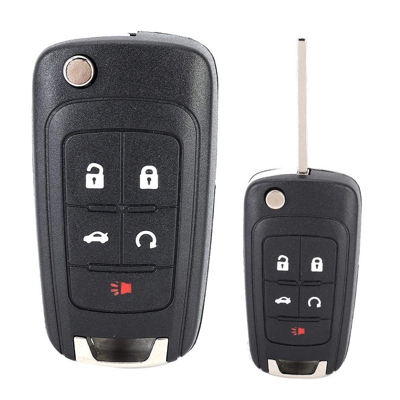 Carcasa de llave plegable, KIMISS 5 botones Flip Key Fob
