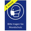 5 Aufkleber Bitte Mundschutz tragen Gesichtsmaske Hinweis Schild zur Maskenpflicht