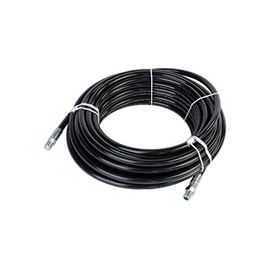 Schieffer 4400 PSI 1/4in. x 150ft. Thermoplastic Black Sewer Jetter Hose with MPT 1/4in. Solid Ends