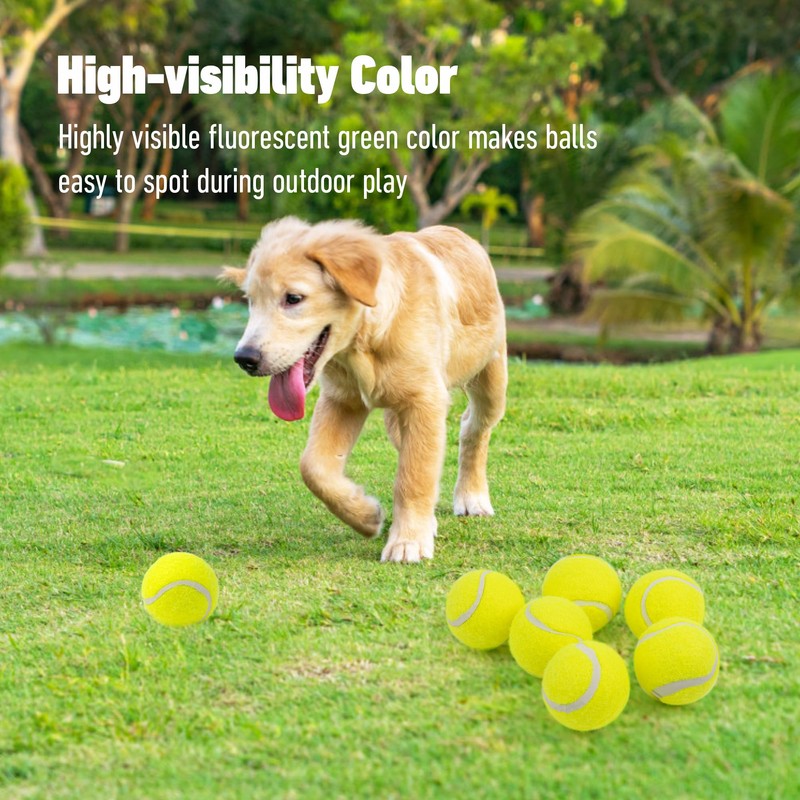 Pet Prime Dog Tennis Ball Toy 6 Pcak 2.5 Inch