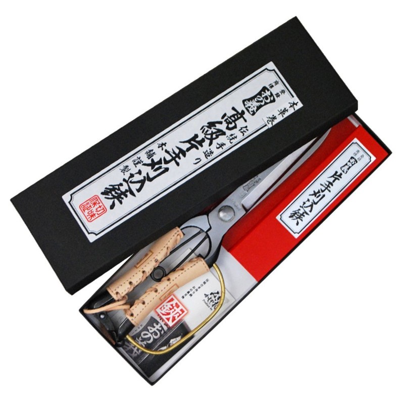 Mikikajiyamura One-handed Pruning Shears with Guard Genuine Leather Roll TS132