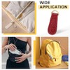 sourcing map 6pcs Zipper Pull, 1.57 Inch Litchi Leather Zip