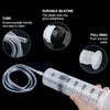 Large Syringe 350ml, Large Capacity Plastic Syringe with 1m Tube,