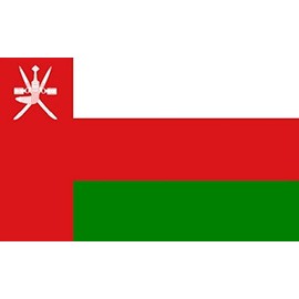 Oman Flag 5ft x 3ft Large - 100% Polyester - Metal Eyelets - Double Stitched