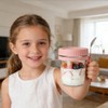 JBESUHI 4 Pack 16 Oz Glass Overnight Oats Containers with