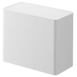 Yamazaki 6905 TOWER Coffee Filter Storage Box, White, Polypropylene, Minimalist Design