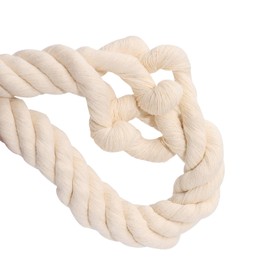 Natural Cotton Rope 1/2 Inch x 100 Feet| 4-Strand Thick White Rope| Twisted Cotton Rope | Soft Rope, Craft Rope for Nautical, Hanging, Railings, Decorating