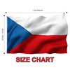 5x3ft Large Czech Flag Czech Olympic Flag for Olympic Games