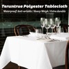 YciVhh 6 Pack White Table Cloth, White Table Cloth Party,