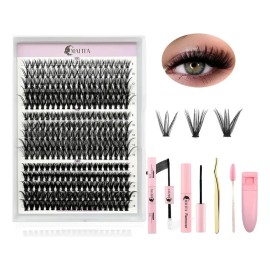 Mafita Blister Maquillaje Extensión Kit Para Pestañas Li Lash Mink Rizado Postizas Diy Accesorios Fibras Mix Pack 30d/40d/50d 8-16mm Espesor 0.07mm co