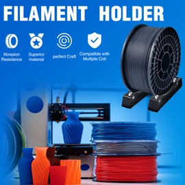 Weewooday 3D Printer Filament Spool Holder Filament Holder Fits All Spools of Any Size and All Types for PLA/ABS/TPU/Other 3D Printing Materials(1 Set)