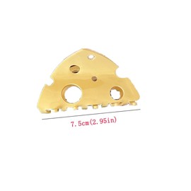 Yellow Hair Clip Headdress Fashion Hollow Shark Clip Cute Y2k Cheese Acetate Hair Claw Party, Clips and Barrettes