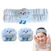 CATOR Pack of 3 Spa Headband Wrist Wash Band Set,