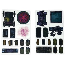 Graveyard - 48pc Double-Sided Graveyard & Terrain Pieces for Starters & Masters Alike - Roleplaying Objects for Dungeons & Dragons - Immersive Map Accessories for DND 5E, Pathfinder & Warhammer RPGs