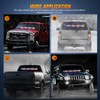 Nilight 144LED Traffic Advisor Strobe Light Bar with Controller Amber
