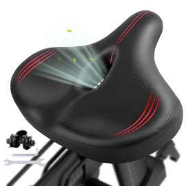 BACKTOUR Oversized Bike Seat for Peloton Bike, Comfort Bike Seat Cushion Padded Waterproof Bike Saddle for Men/Women, Extra Wide Bicycle Seat Replacement for Mountain/Stationary/Exercise/Road Bike