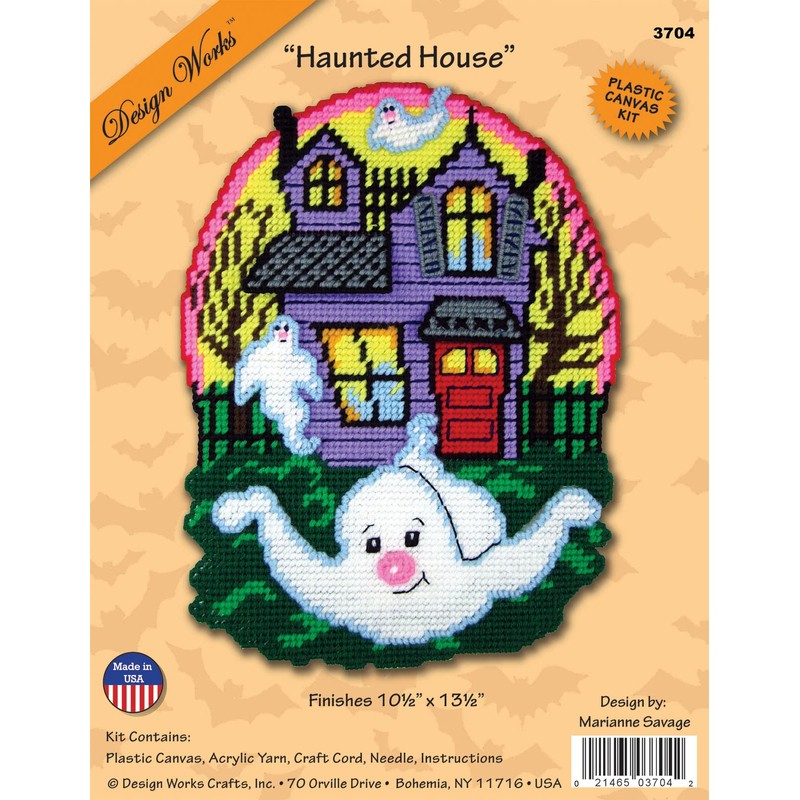 Design Works Crafts Haunted House Plastic Canvas Kit
