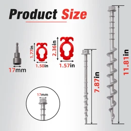 Aluminum Ground Anchors, 12-Pack Heavy-Duty Screw Stakes