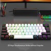 Denash Gaming-Tastatur- und Maus-Kombination, USB-C-Kabel-Tastatur-Maus, Mehrfarbiges Mechanisches Tastatur- und Maus-Set
