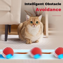 SORNEICDR New Interactive Rolling Dog Ball, 360° Smart Pet Toy Ball, Self Rolling Ball Cat Toys for Small Medium Dogs Cats, Green 1pcs