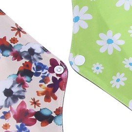 7 Piezas de Toallas Sanitarias de Tela Reutilizables, Almohadillas Menstruales de Tela de bambú Lavables, Servilletas de Tela para Mujer, Almohadillas Ligeras para Incontinencia