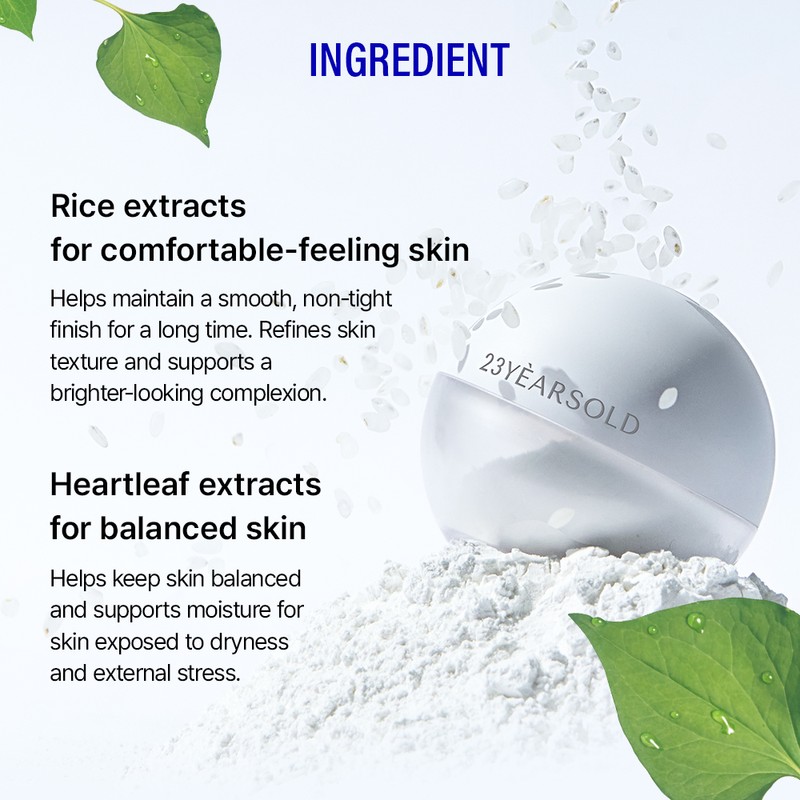 23YEARSOLD [23YEARSOLD]Derma Thin Zero Sebum Rice Powder (4 Colors)