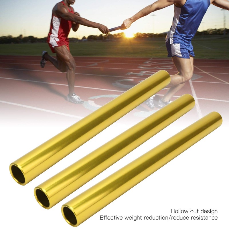 Leapiture Pack of 3 Squadrons Sprint Batons for Athletics Events,