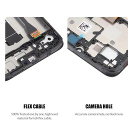 Replacement for Xiaomi Redmi 12C LCD Screen with Frame for Redmi 22120RN86G 22120RN86I 22126RN91Y 2212ARNC4L LCD Touch Screen Display Panel Digitizer Assembly with Repair kit