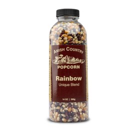 Amish Country Popcorn | 14 oz Bottle | Rainbow Popcorn Kernels | Old Fashioned, Non-GMO and Gluten Free (14 oz Bottle)