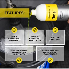 KOCHCHEMIE NanoMagic Shampoo - Auto Soap with Gloss Cleaning, Water-Repellent, Nano Shampoo Layer (1 Liter)