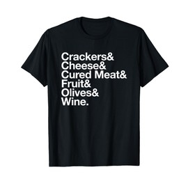 Charcuterie Board Shirt Cheese Lover Foodie Ampersand List T-Shirt