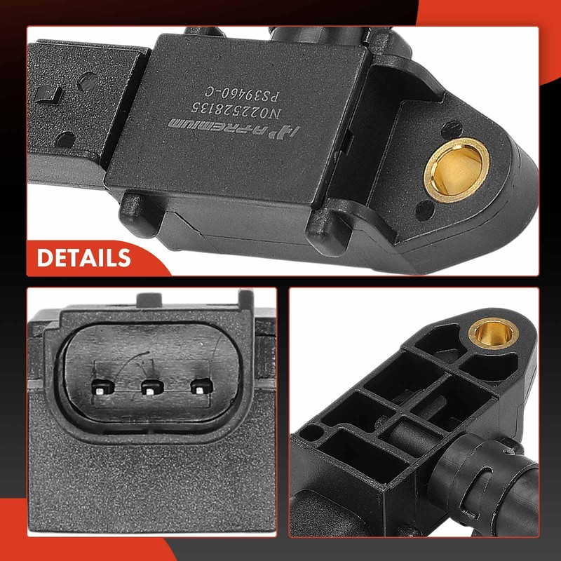 A-Premium Diesel Particulate Filter (DPF) Pressure Sensor [3 Blades] Compatible
