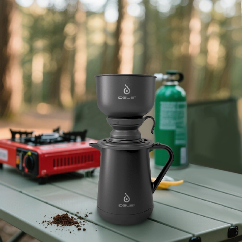 Ideus Brew Pour Over Dripper, Portable Stainless Steel Reusable Filter