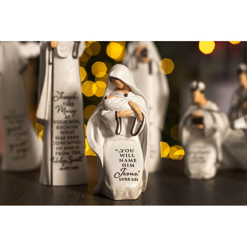 Lighthouse Christian Products A Savior is Born 9 Piece 7.25