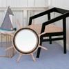 Nagina International Aged Ships Wheel Mirror with Rust Surface and