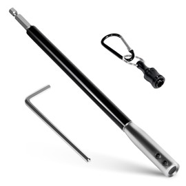 Prozwee Upgrade 230mm/9-Inch Drill Bit Extension with Freely Rotatable Sleeve,One-Piece Forging of 40CR Steel,Assisting The Drill to Work in Confined Spaces