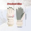 Feelorna Ski Gloves for Women, Winter Touchscreen Waterproof Warm Snow