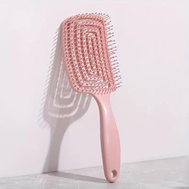 Detangling Hair Brush, Pink Paddle Design, Wet and Dry Hair Styling Comb (Pink)