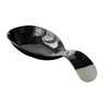 Premier Housewares Spoon Rest For Kitchen Black Enamel Spoon Holder
