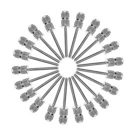 Baluue Manicure Tool Kit 20pcs Replacement Nail Drill Heads Sanding Bands for Nail Drill and Home Use