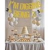 AETGDDS I'm Digging Being 3 Banner, Construction 3rd Birthday Decorations,
