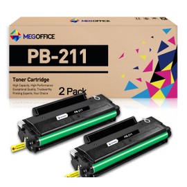 MEGOFFICE Compatible Toner Cartridge Replacement for Pantum PB-211 PB211 PB-211E PB211EV Toner Cartridge for Pantum P2500W P2200 M6500NW M6550NW M6600NW (Black 2-Pack)