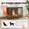 VEVOR Dog Crate Furniture, 38 inch Wooden Dog Crate with