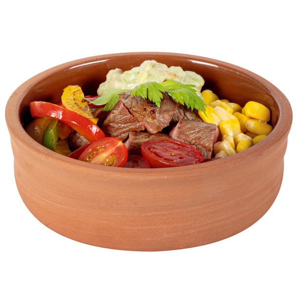 Restaurantware-Terra Tek 6.8 Ounce Terracotta Cazuelas, 10 Brown Glazed Clay