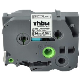 vhbw Cassette Tape 24 mm for Brother P-Touch 2400, 2450, 2460, 2470, 2480, 350, 3600, 550/9400/9600 as TZ SE5 Tze SE5.