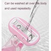 Heatunk Compact 3-Blade Mini Travel Razor Kit for Women -