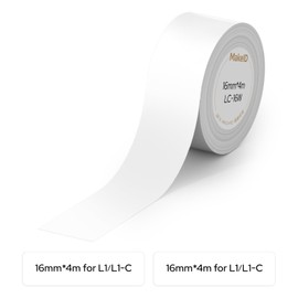 MakeID L1 / L1-C Label Printer Exclusive Genuine Thermal Roll Paper Width 0.6 inch (16 mm) Width 16.4 ft (4 m) Length