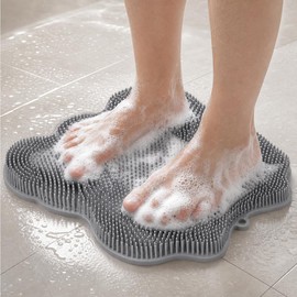 Iyxeo Set of 2 Shower Foot Brush and Back Scrubber for Back
