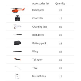 Sunydog RC Helicopter RC Drone Single Propeller Without Ailerons 6-axis Gyro Stabilization RC Airplane Altitude Hold Gift for Adults 3 Battery